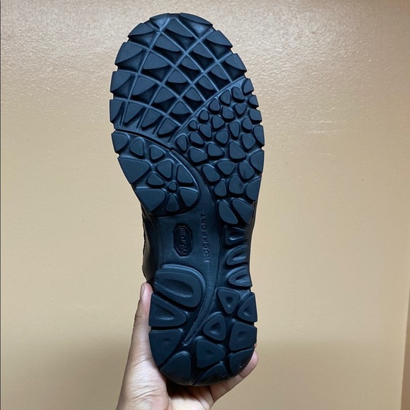 Rockport Vibram Black Tactical Genuine Leather Combat Boots - Picture 13 of 17